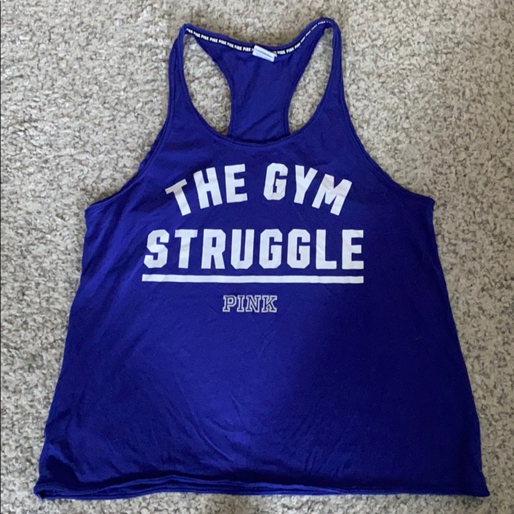 Victoria Secret PINK Racerback Tank- LARGE